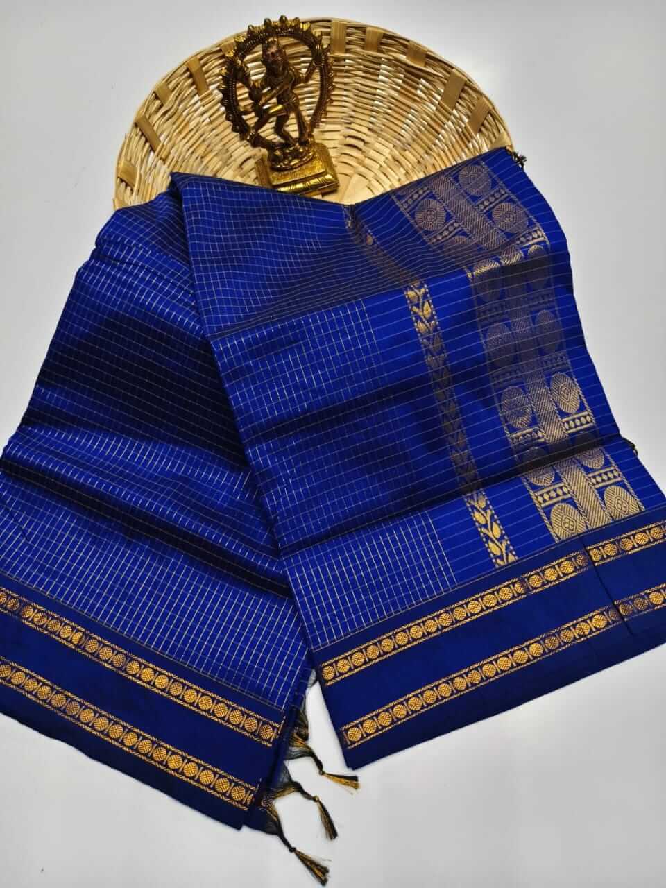 Silky kota embroidery saree MS5407 - Grey